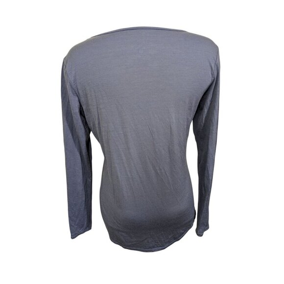 Cloudveil Women Size M Merino Wool Rich Base Layer Gray Long Sleeve Shirt Base - Picture 4 of 6